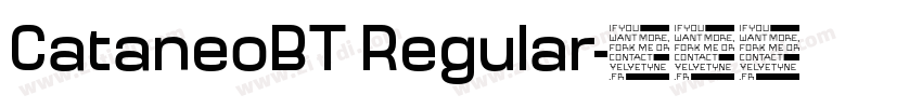 CataneoBT Regular字体转换